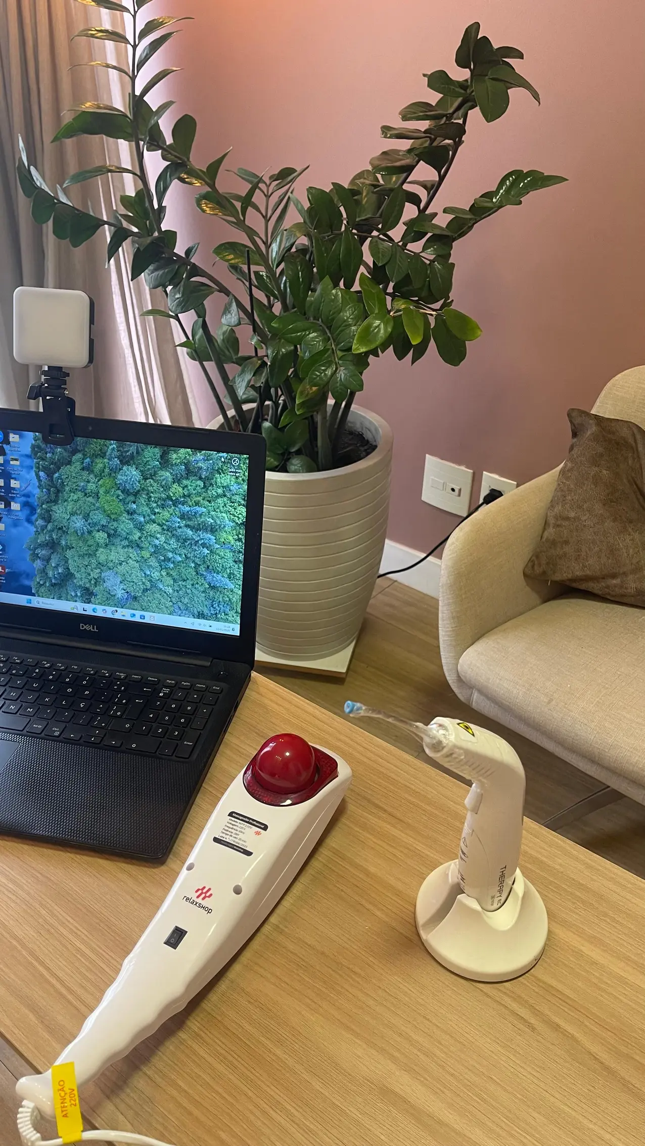 Nova sala com planta